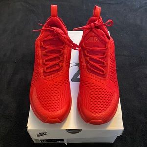 NIKE AIR MAX 270 UNIVERSITY RED MENS size 10